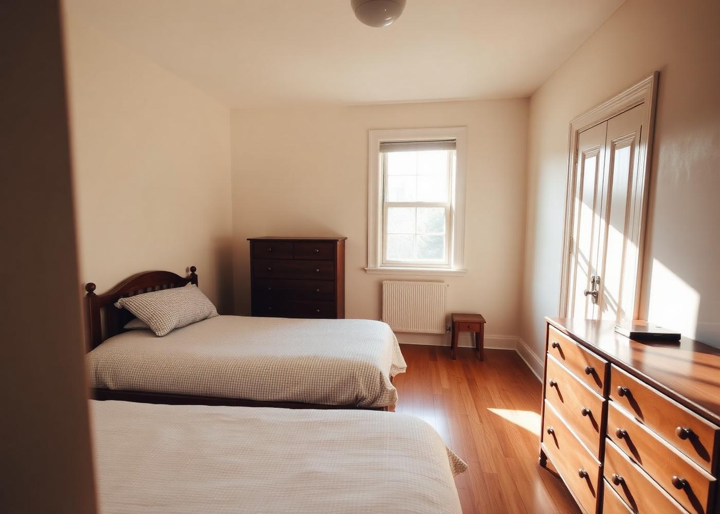 Furnished bedroom in an Enkindled Commons home